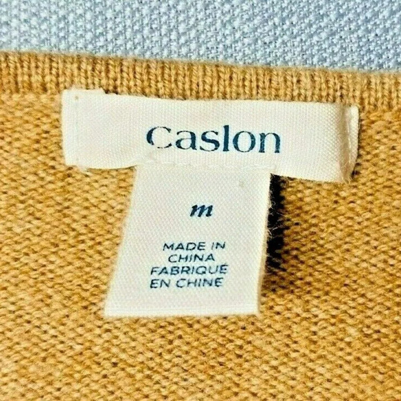 CASLON Women Long Sleeve Pullover Wool Brown Asymmetrical Hem Sweater Size M - Picture 10 of 11